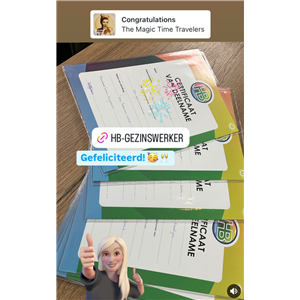 diploma voor hb gezinswerker worden verstuurd