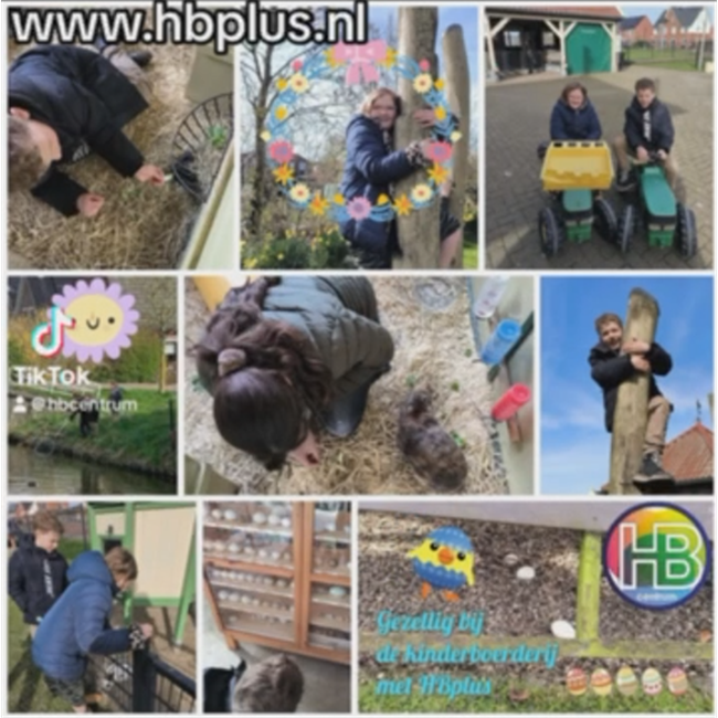 met hbplus naar de kinderboerderij ontprikkelen in de zon