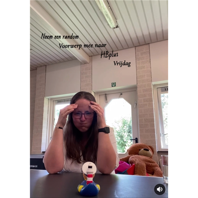 neem een random voorwerp mee naar hbplus vrijdag editie